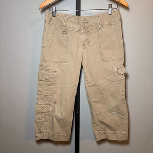 Juniors Ocean Pacific Cargo Capris 9 Beige
